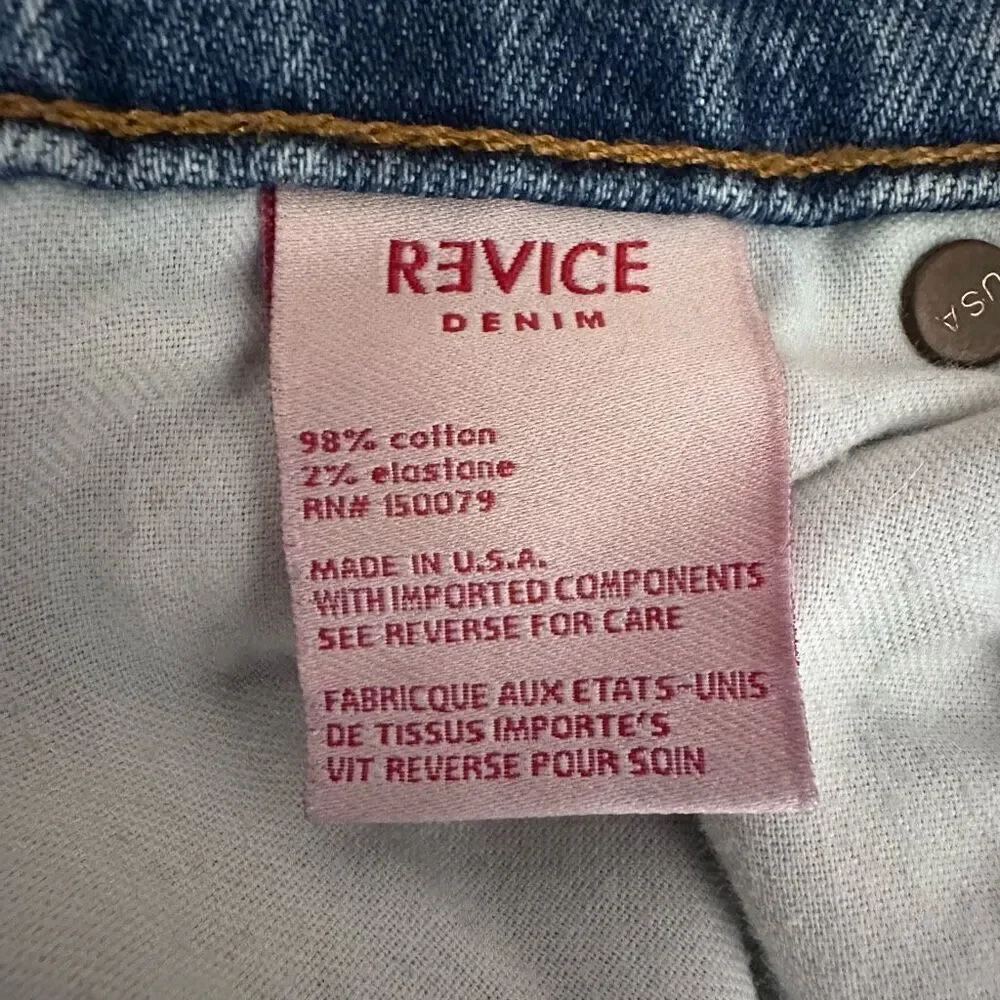 Revice Denim Farrah Medium Wash Jeans Size 28